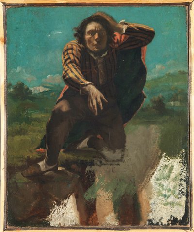 恐怖の狂人」1844年頃（油彩・キャンバス 作： Gustave Courbet