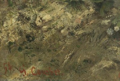 逢瀬」または「ボンジュール・M・クールベ」（詳細） 作： Gustave Courbet