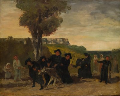 会議からの帰還、1863 作： Gustave Courbet