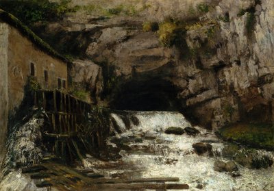 ルエの源泉、1864年。 作： Gustave Courbet