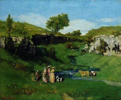 村の乙女 作： Gustave Courbet