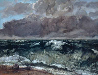 波、1867-1869 作： Gustave Courbet