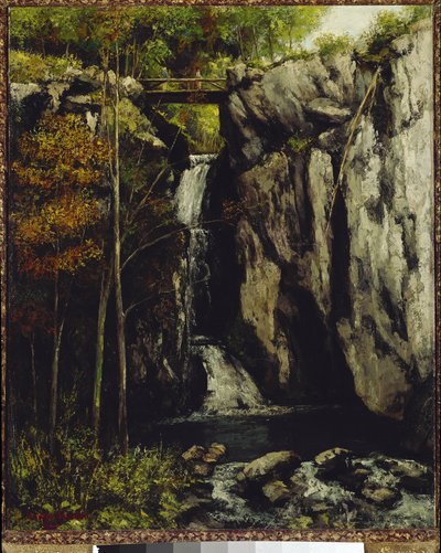 ミオンのグール・ド・コンシュの落下（油彩・キャンバス 作： Gustave Courbet