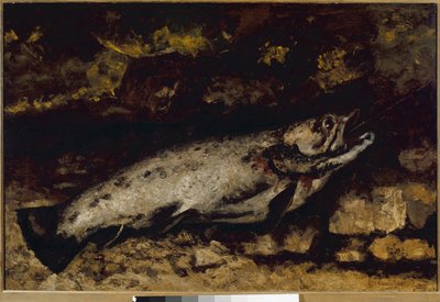 ザ・トラウト（油彩・キャンバス 作： Gustave Courbet
