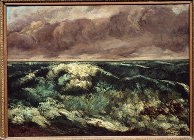 波が絵画：ギュスターヴ・クールベ（1819-1877 作： Gustave Courbet