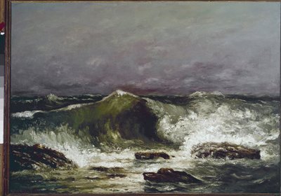 ギュスターヴ・クールベの波絵 作： Gustave Courbet
