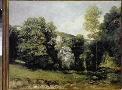 ブレム川の眺め（油彩・キャンバス 作： Gustave Courbet