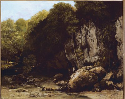 Doubs地方のOrnans近くのLe Puits-Noir遺跡の眺め（油彩・キャンバス 作： Gustave Courbet