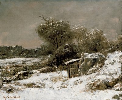 19世紀の冬景色 作： Gustave Courbet