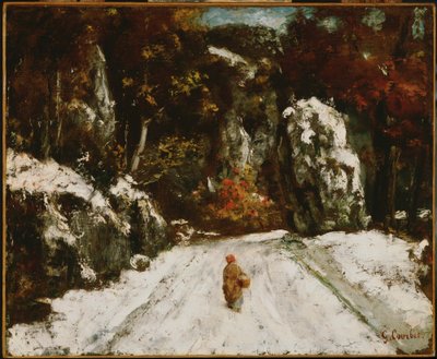 ジュラの冬 作： Gustave Courbet
