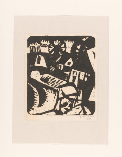 風景 作： Gustave De Smet (signed by artist)