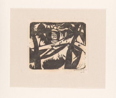 風景 作： Gustave De Smet (signed by artist)