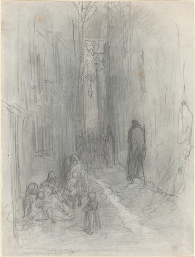ロンドンの裏通り 作： Gustave Dore