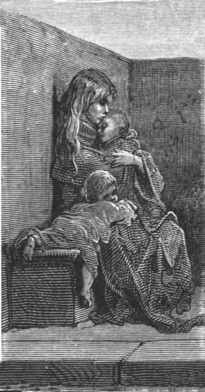 「冷たい休憩所」、1872年。 作： Gustave Dore