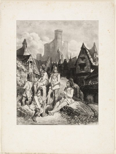 オーストリアの警備員のグループ 作： Gustave Dore