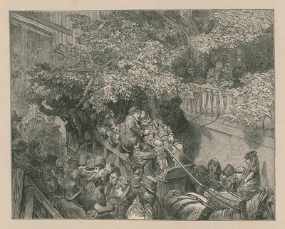 混雑した馬車 作： Gustave Dore