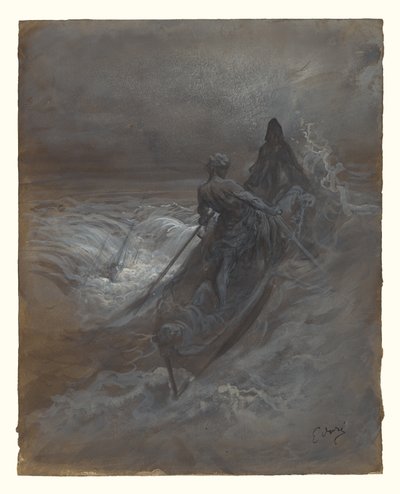 難破の後に - コールリッジ『古代海人船乗り物語』の挿絵デザイン 作： Gustave Dore