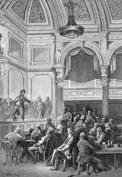 「エバンズで」、1872年。 作： Gustave Dore