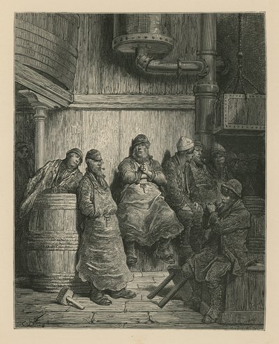 バークレーパーキンス醸造所の労働者 作： Gustave Dore