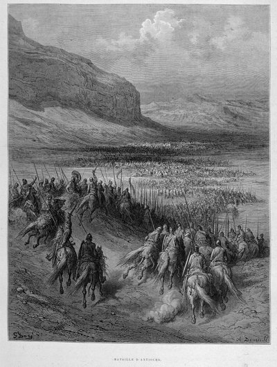 第一回十字軍遠征中のアンティオキアの戦い by Gustave Doré 作： Gustave Dore