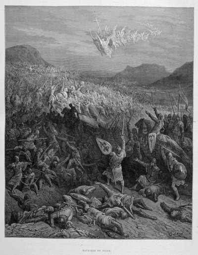 第一回十字軍遠征中のニカイアの戦い by Gustave Doré 作： Gustave Dore