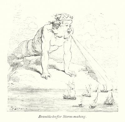 ブランブル・バッファー・ストーム・メイキング（エングレービング） 作： Gustave Dore