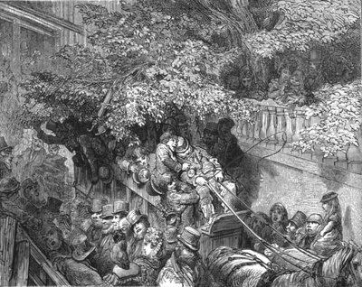 「枝につかまる」、1872年。 作： Gustave Dore