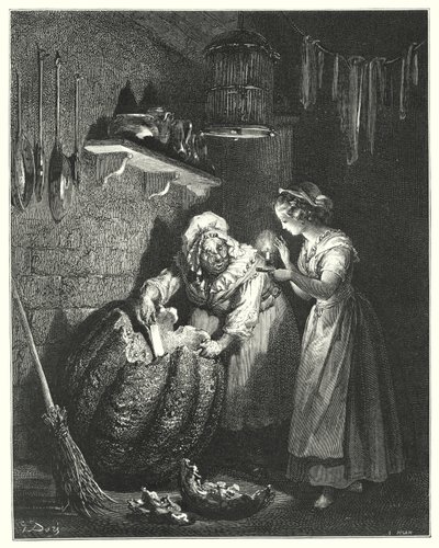 シンデレラ（彫刻 作： Gustave Dore