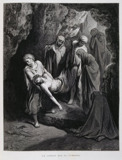 墓に連れて行かれたキリスト（ドーレ聖書より 作： Gustave Dore