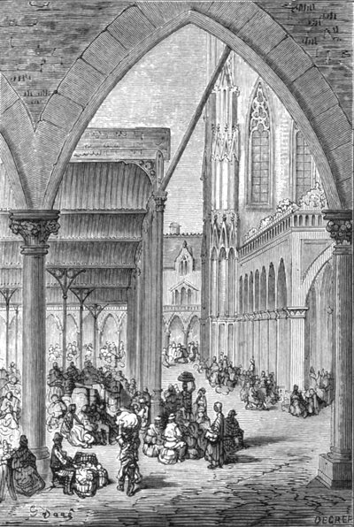 「コロンビア マーケット」、1872 年。 作： Gustave Dore