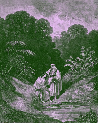 ダビデとジョナサン（ギュスターヴ・ドレ作）- 聖書 作： Gustave Dore