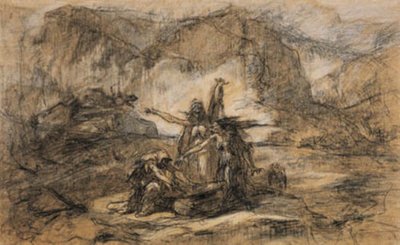 シェイクスピアのマクベスに登場する三人の魔女 作： Gustave Dore