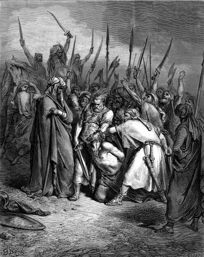 ドレの「アガグの死」 - 聖書 作： Gustave Dore
