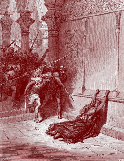 ドレの「アタリヤの死」 - 聖書 作： Gustave Dore