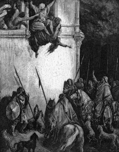 イゼベルの死 作： Gustave Dore