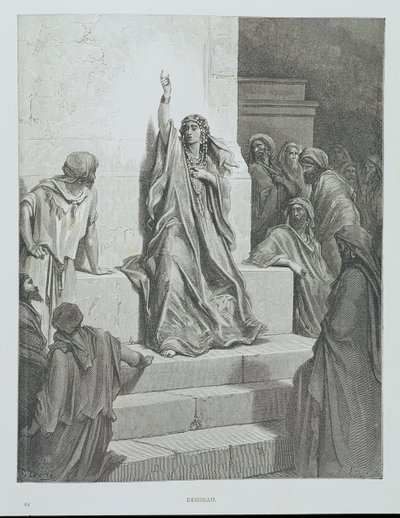1868年頃、エトリンによって彫刻されたデボラ 作： Gustave Dore