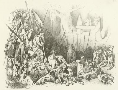 ドルイドワーシップ-人間の犠牲（グラビア） 作： Gustave Dore