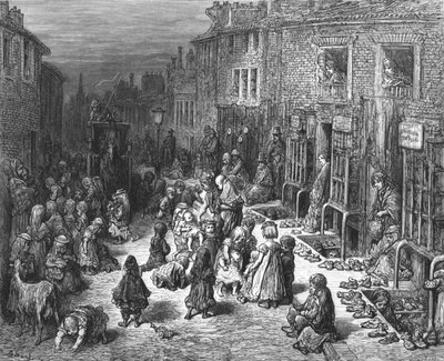 「ダドリー・ストリート、セブン・ダイアル」、1872年。 作： Gustave Dore