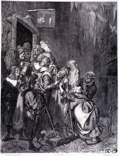 ピエール・デュポン作の "La legende du Jeif wandering "のためにギュスターヴ・ドーア（1832-1883）が描いたもので、1862年にパリで出版された "Librairie du magasinque "に収録されている。 作： Gustave Dore