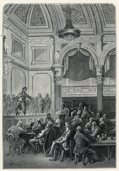 エヴァンスの歌と晩餐の部屋 作： Gustave Dore