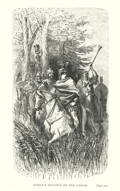 ファウルの城への進撃（エングレーヴィング） 作： Gustave Dore