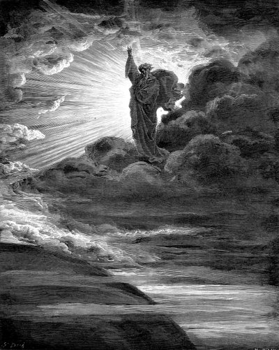 光を創造する神、1866年 作： Gustave Dore