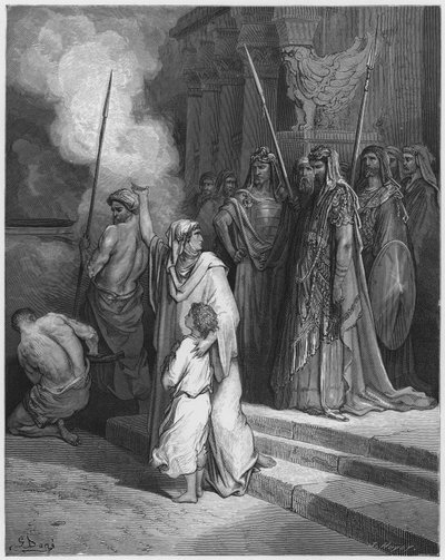 ギュスターヴ・ドール聖書：母親の勇気 作： Gustave Dore