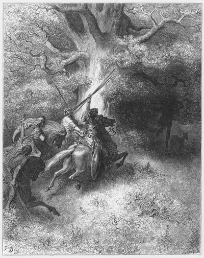ギュスターヴドール聖書：アブサロムの死 作： Gustave Dore
