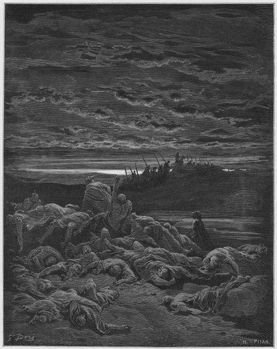 ギュスターヴドール聖書：エルバアルの息子の死 作： Gustave Dore