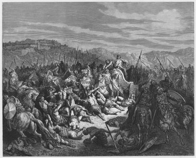 ギュスターヴドール聖書：イスラエルの子供たちによるシリア人の虐殺 作： Gustave Dore