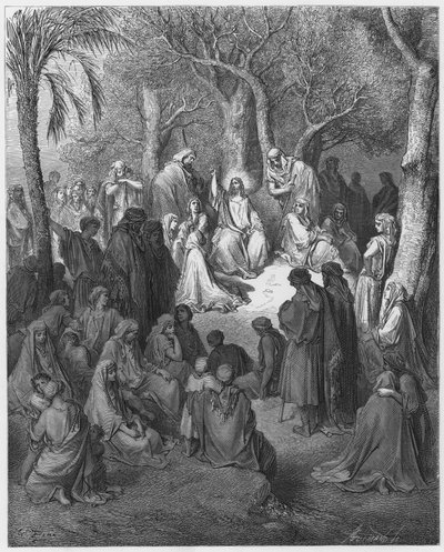 ギュスターヴドール聖書：山上の説教 作： Gustave Dore