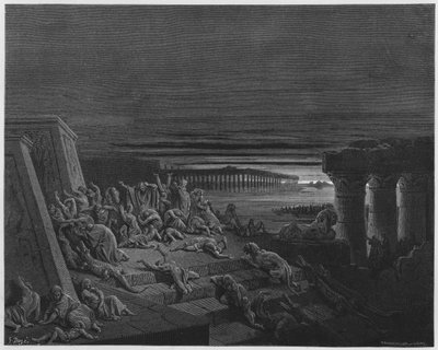 ギュスターヴ・ドール・バイブル：暗黒の疫病 作： Gustave Dore