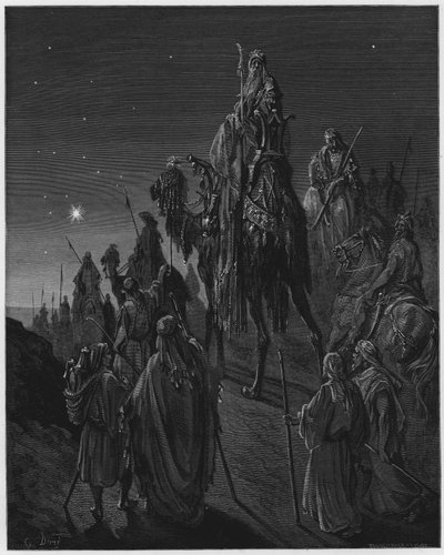 ギュスターヴドールバイブル：星に導かれた賢者たち 作： Gustave Dore