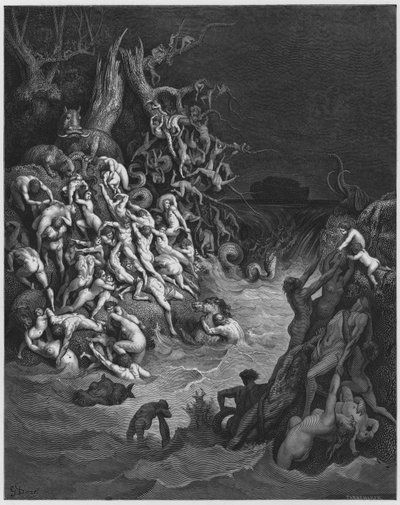 ギュスターヴドールバイブル：水で破壊された世界 作： Gustave Dore
